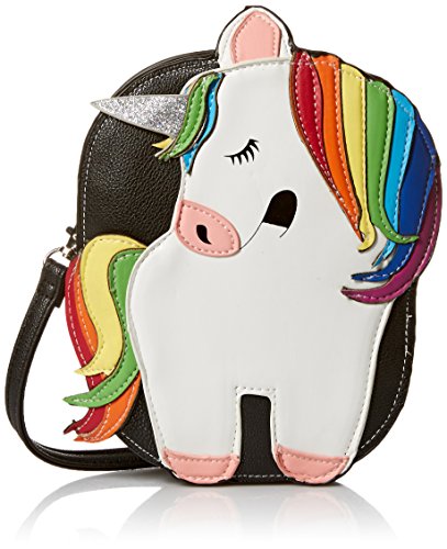 Sleepyville Critters - Rainbow Unicorn Crossbody Bag in Vinyl Material