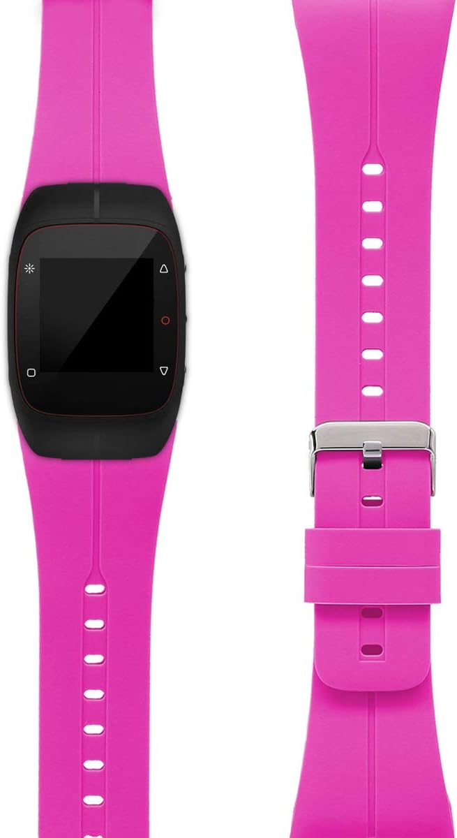 kwmobile Pulsera Compatible con Polar M400 / M430 - Brazalete de Silicona en Rosa Fucsia sin Fitness Tracker