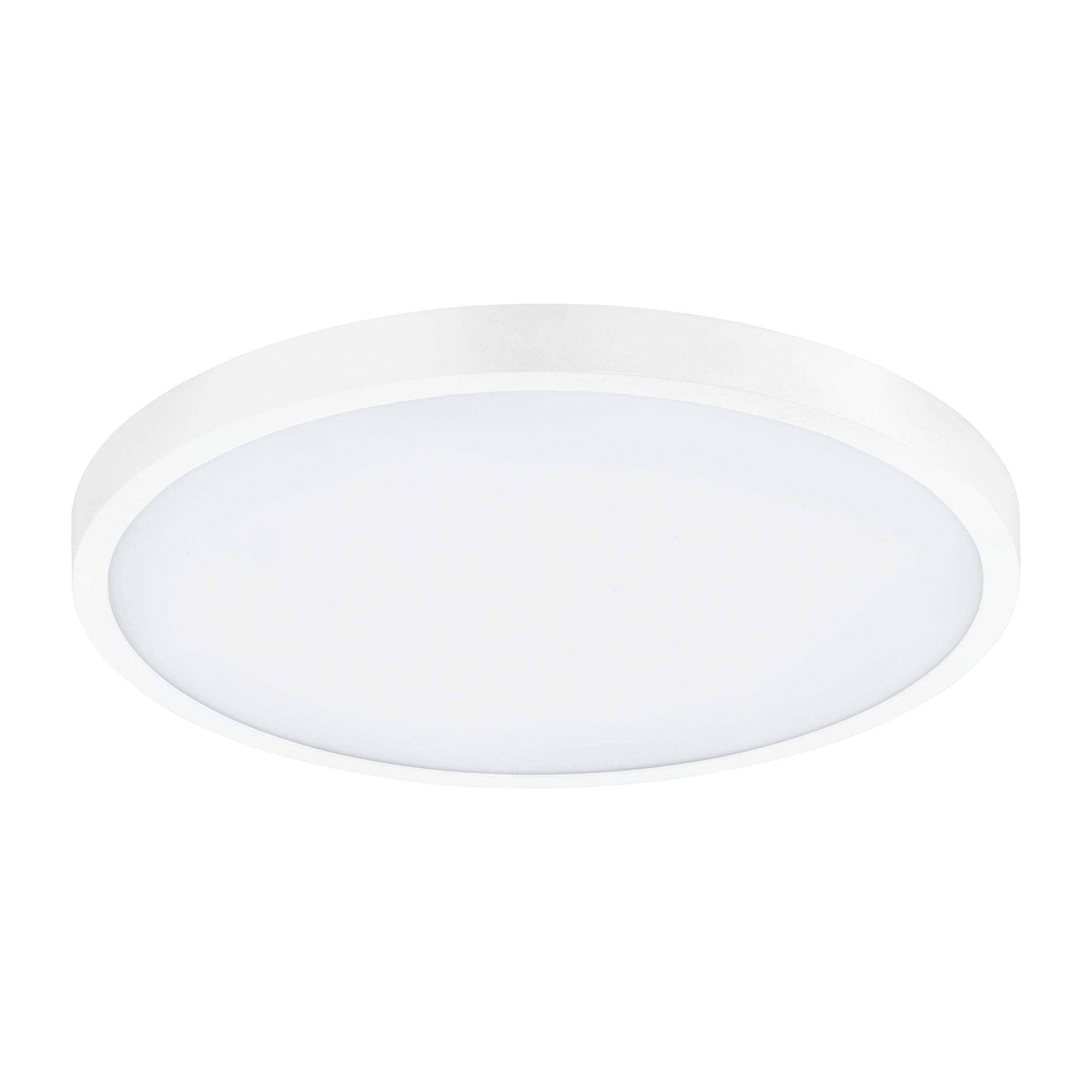 EGLO Fueva 1 LED Ceiling Light, 1-Bulb Ceiling Light, Material: Aluminium, Plastic, Colour: White, Diameter: 40 cm, Warm White