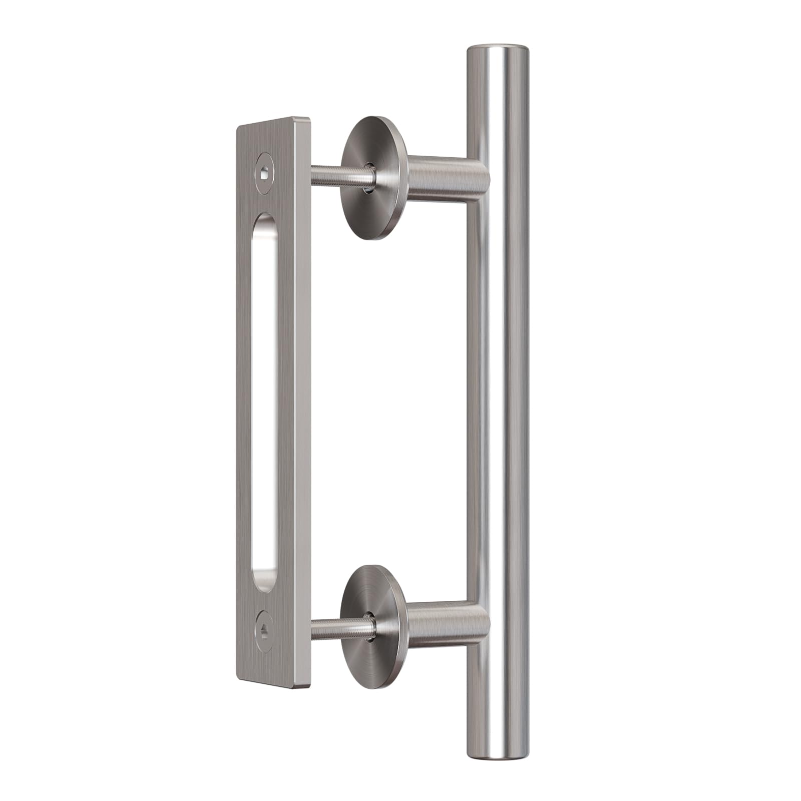 LTIYITL 24cm Stainless Steel Sliding Door Handle Barn Door Handle Silver