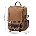 S-ZONE One Strap Sling Canvas Cross Body 13-inch Laptop Messenger Bag Travel Shoulder Backpack Coffee