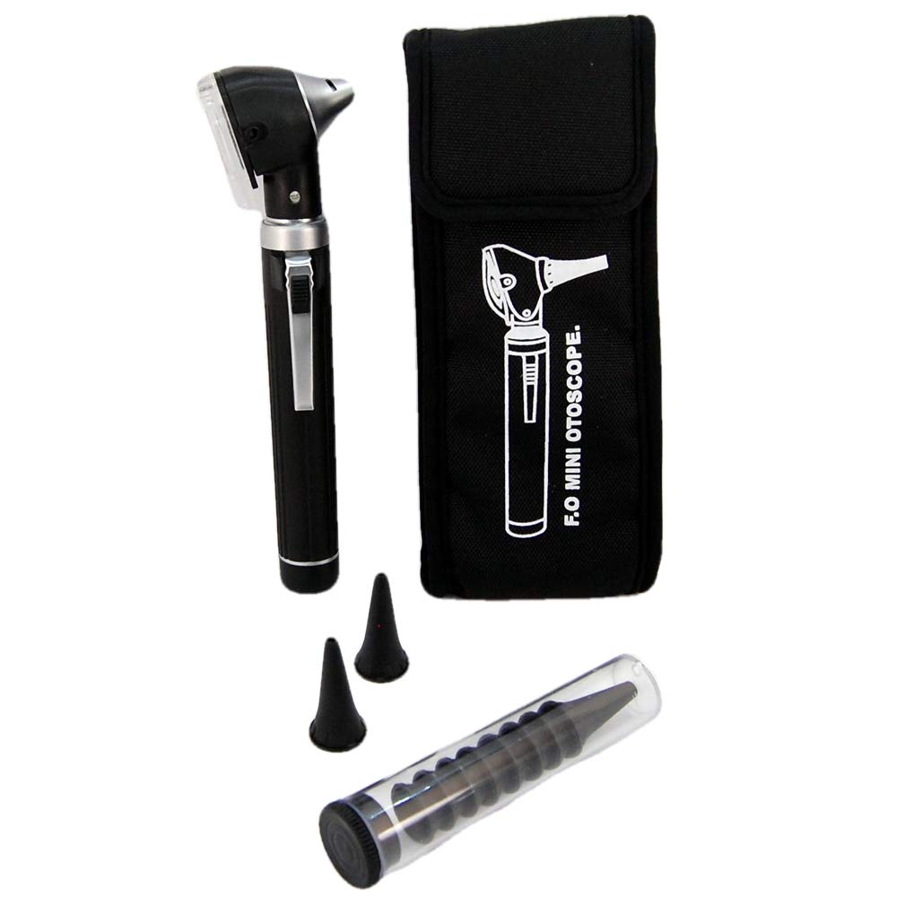 Valuemed ® Fibre Optic Pocket Otoscope Specula in 10's 20's 100's and 300 PCE Packs (Black Otoscope)