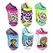Frozen Anna Elsa Olaf Girls 6 pack Socks (6-8, Lurex Elsa Anna Olaf No Show)