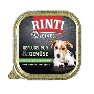Rinti Feinest Geflügel & Gemüse für Hundesenioren , 11er Pack (11 x 150 g)