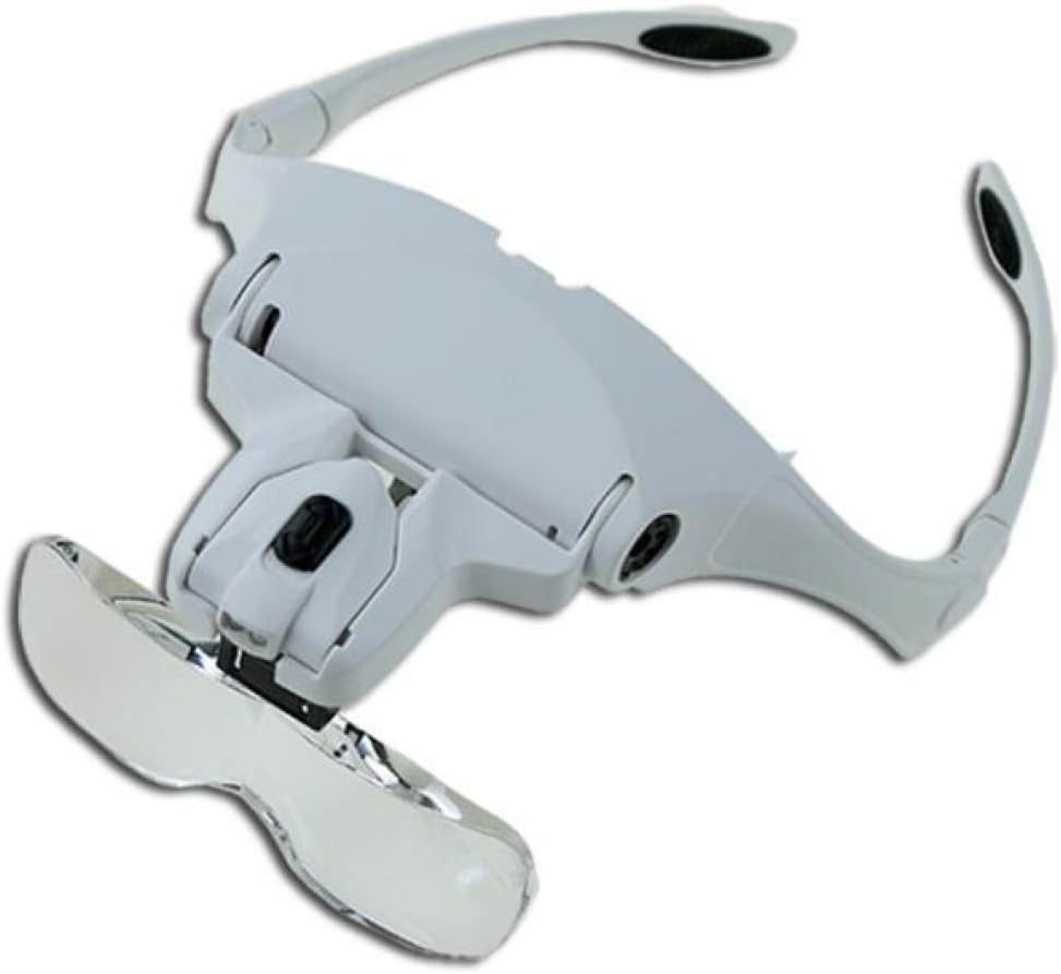 Glasses Magnifier LED Lamps Wearable Magnifier Repair At Night