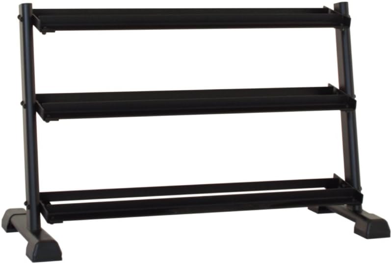 Inspire Fitness 3-Tier Dumbbell Rack - Weight Rack with 3 Shelves - Dumbbell Weight Rack for Home Gym or Professional Gym