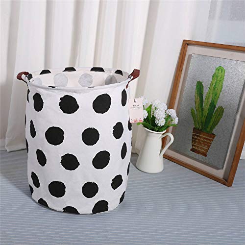 Extra Large Canvas Laundry Hamper Collapsible Storage Bin 19.7x15.7