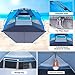 ENKEEO Pop Up Beach Tent, Automatic Easy Set Up Family Tent Instant Sun Shelter, with UPF 50 Plus Sun Protection, Full Privacy Door & Sitting Mat and Carry Bag for Outdoor Camping, Fishing, Hiking