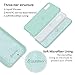 SURPHY Designed for iPhone Xs Case and for iPhone X Case with Microfiber Lining, Thickened Liquid Silicone Phone Case for iPhone X XS 5.8 inches, Mint Green