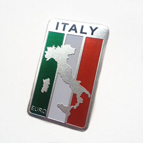 Xuan Spirit car truck auto Italy Italian flag emblem sticker metal badge decal decor