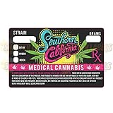 250 California Prop 215 Medical Marijuana Cannabis Strain Sticker Labels 1.25 x 2