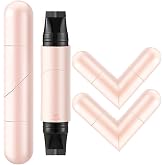Pakivs 2PCS Rotatable Eyeliner Stamp Set,Foldable Black Brown Eye liner Pencil,Smudge-Proof &amp; Long-Lasting, Ready to Use, Flawless Winged Eyeliner for Beginners &amp; Makeup Enthusiasts