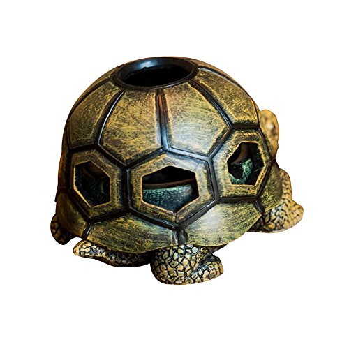 Frjjthchy Cute Cartoon Turtle Cigar Ashtray Resin Ash Organizer with Lid Decoration Cigarette Ashtray for Indoor Outdoor