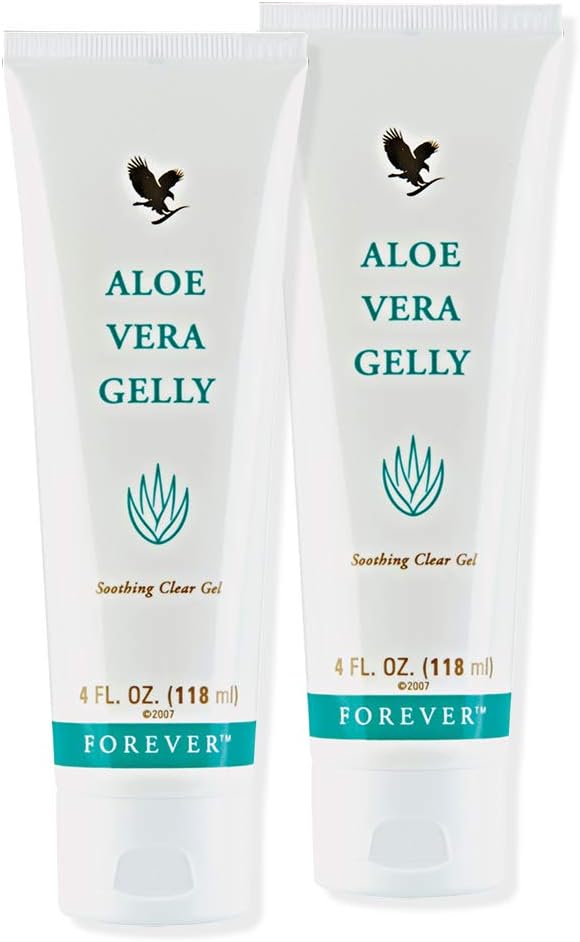 Forever Living Aloe Vera Gelly Set 2 Bottles with Certificate and Squeezer