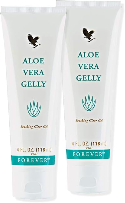 Forever Living Aloe Vera Gelly Set 2 Bottles with Certificate and Squeezer
