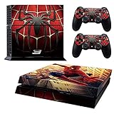 Ps4 Console Skins,Compatible with Playstation 4 Console Skin| ps4 Skins| ps4 Stickers|ps4 Decals|ps4 Skins Console and Controller |Ps4 Cover Skin Vinyl for ps4ï¼ˆSpiderman ps4 Skinï¼‰