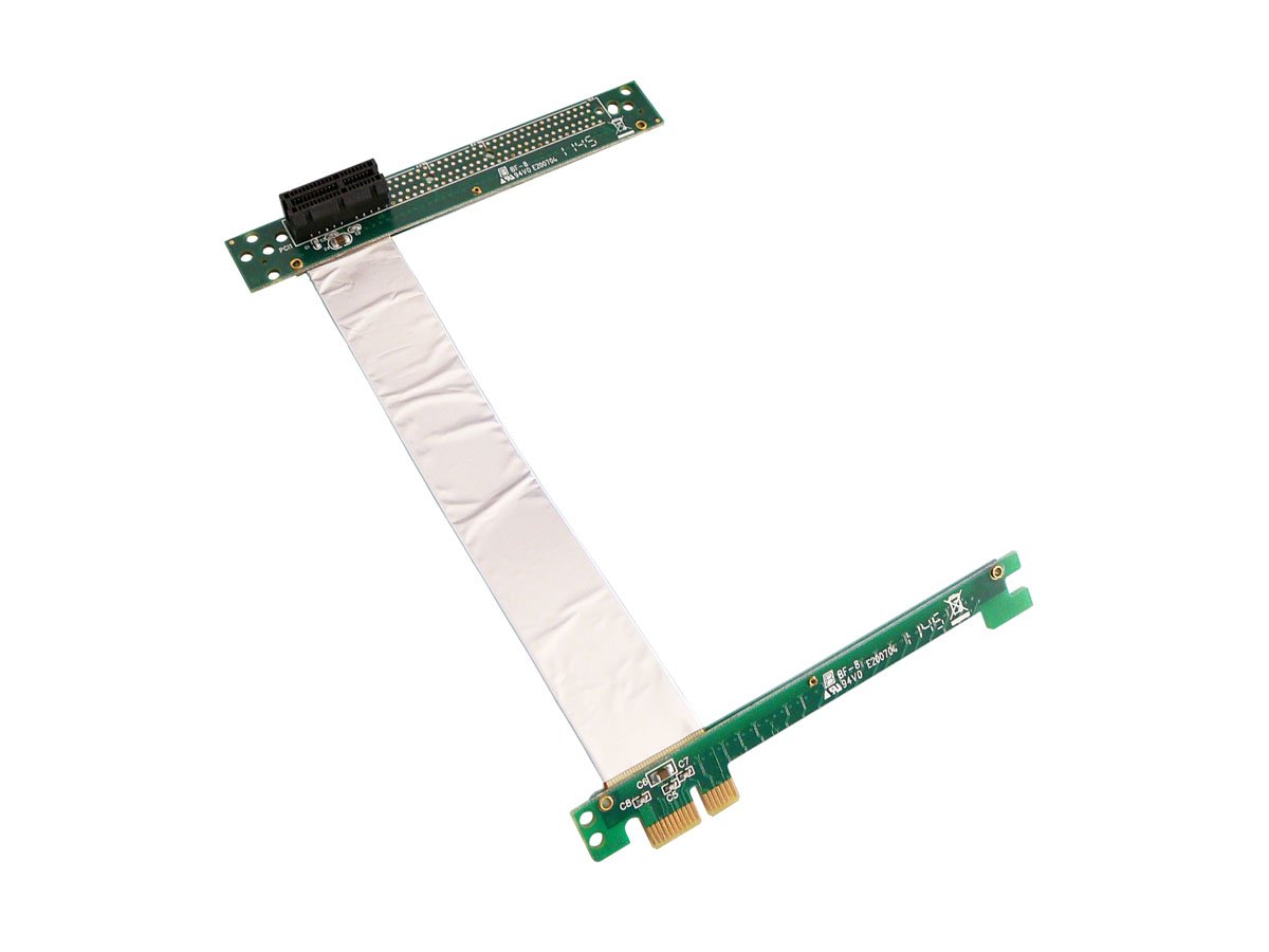KALEA-INFORMATIQUE Expansion riser for PCI Express x1 to PCIe x1 with shielded layers 185mm