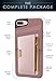 Smartish® iPhone 7 Plus/8 Plus Wallet Case - Wallet Slayer Vol. 2 [Slim Protective Kickstand] Credit Card Holder for Apple iPhone 8 Plus/7 Plus - Rosé All Day