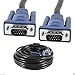 CableVantage HD15 15Pin VGA Male to Male VGA 50FT 15M Cable for TV Computer Monitor Blue for TV Computer Monitor Extension 50feet Cable