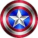 Delzam Captain America Shield Vinyl Sticker Decal (Value Pack of 2) for Laptop, MacBook, I Pad, Car Windows, Motorcycle, Walls, Mirror or Any Other Smooth Surface