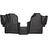 Husky Liners Weatherbeater Floor Mats | Fits 2015 - 2021 Ford Transit 150/250/350/350HD w/Carpet Flooring | Front Row, 2-pc Black - 18771