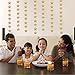 Whaline Star Paper Garland Gold Bunting Banner Hanging Decoration for Wedding Holiday Party Birthday, 660 Inches