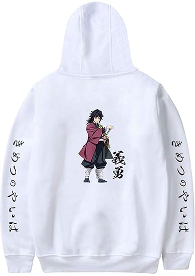 Buy Bettydom Boys Fashion Hoodies Demon Slayer Sweatshirts With Japanese Anime Kimetsu No Yaiba 2xl Height 180 185cm White Word 4 At Amazon In