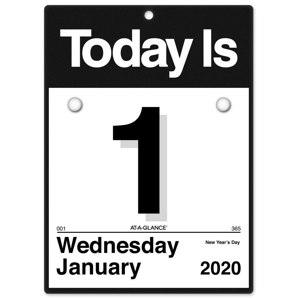 Best at a glance 2019 daily desk calendar refill