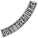 VEGASBEE Dont Tread On Me Reflective Fabric Embroidered Iron-On Patch Jacket Vest Bottom Rocker 15