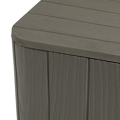 YITAHOME 11.5 Gallon Outdoor Side Table with Storage Small End Table