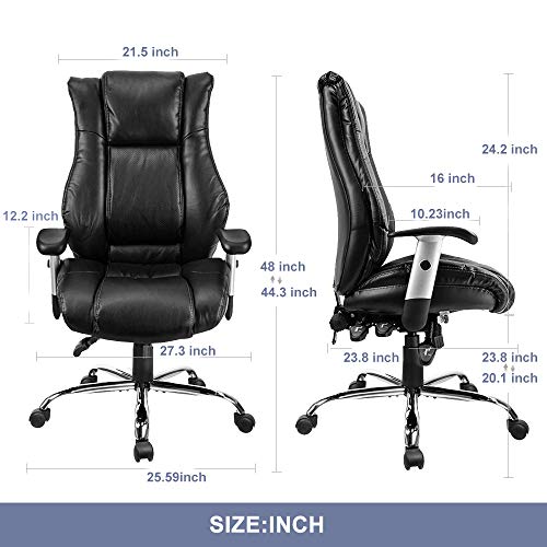 Smugdesk High Back Bonded Leather Executive Office Chair with