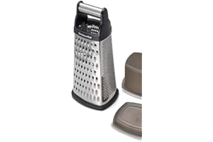 KitchenAid - Gourmet 4-Sided Stainless Steel Box Grater with Detachable Storage Container
