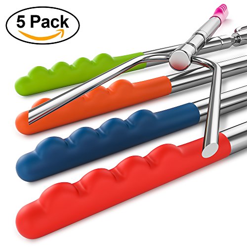 Marshmallow Roasting Sticks, 5 Pack of 45” Premium Smores Sticks with Free Carrying Pouch, Best for Roasting Hot dogs, Smores Skewers, Marshmallows, Sausages and S'more!