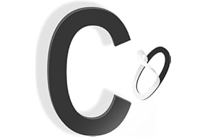 YEEZUNPU Self Adhesive House Number 5 Inch House Numbers for Outside Acrylic Modern Mailbox Numbers Address Home Number for House Apartments Office Hotel Room Easy to Install (C)