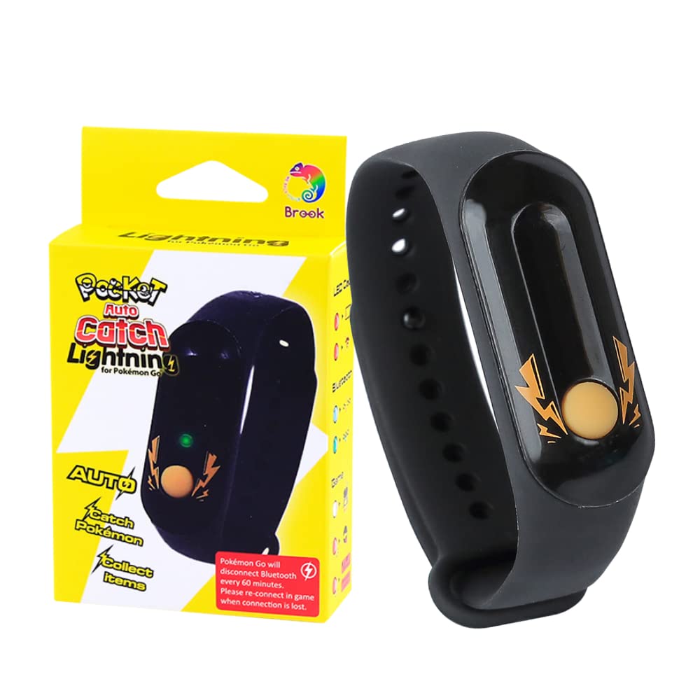 Photo 1 of Brook Pocket Auto Catch Lightning - Simple and Easy to Use by Lightning LED Lights, Auto Spin and Catching Pocket Monsters, Collecting Items, Wristband Bracelet Accessory
