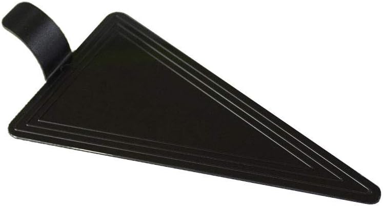 CGMJ 40 Pcs Plastic Moussse Cake Boards Base for Cakes Desserts Cookies Decoration Black (Triangle)