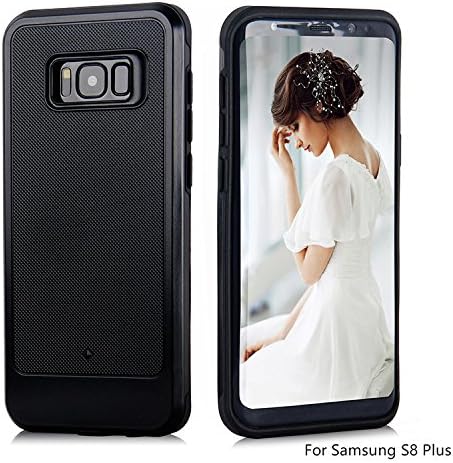 Galaxy S8 Plus Case, Dual Layers Anti Scratch Hard PC + Durable TPU Shockproof Resistant Absorption Bumper Non Slip Grip Hybrid Cover Case for Samsung Galaxy S8+ 2017 - Black