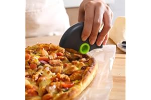 1Pc Stainless Steel Round Wheel Cookie Cutter - Perfect for Cake, Bread, and Pie Baking - Roulette Roller Kitchen Tool for Ho