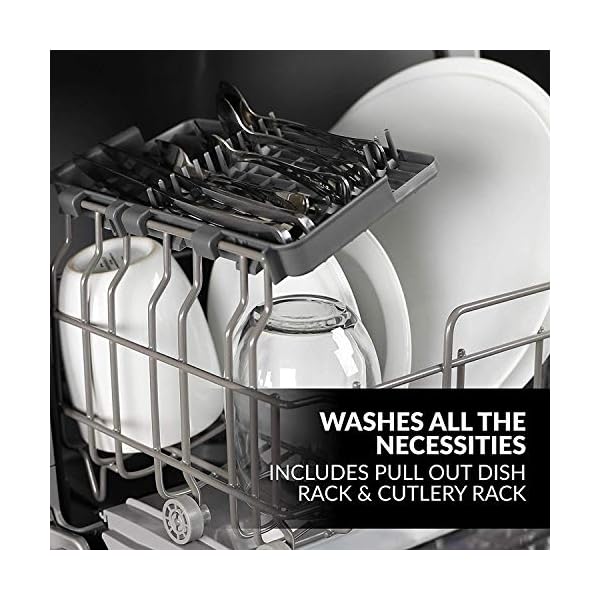Farberware FDW05ASBWHA Compact Portable Countertop Dishwasher with 5