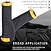 TOPCABIN Bike Handlebar Grips,Ergonomic Design Bicycle Handlebar Grips Widen Holding Rubber Bike Grips with Aluminum Lock Bicycle Grips Handlebar Cover for Bike Mountain Road MTB