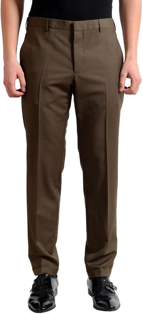mens dark khaki dress pants