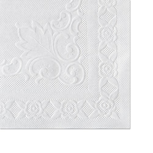 Hoffmaster White Classic Embossed Placemat, 10 x 14 inch -- 1000 per case.