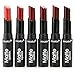 6pc Nabi Cosmetics Professional Matte Lipstick Set of 6 Dark Colors