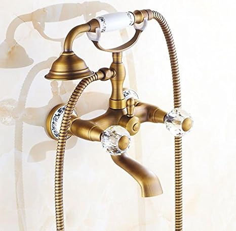 LYHSLT® Bañera de cobre antiguo grifo de la ducha grifo de la ducha