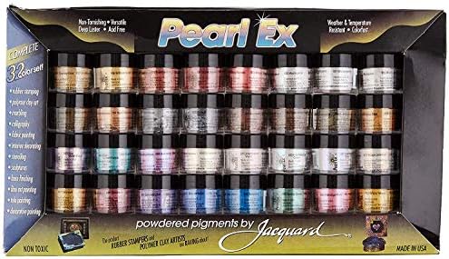 Jacquard Pearl EX Powder Pigments (32-Color Set) 3 Pack