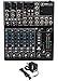 Mackie 802VLZ4 8-channel Compact Analog Low-Noise Mixer w/ 3 ONYX Preamps Bundle with Rockville EBT35 GunMetal Magnetic Bluetooth EarBuds Sport Headphones/IPX5