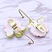 TINKSKY 2pcs Lovely Rose Decor Wall Mounted Towel Hanger Holder Organizer Valentine's Day gift