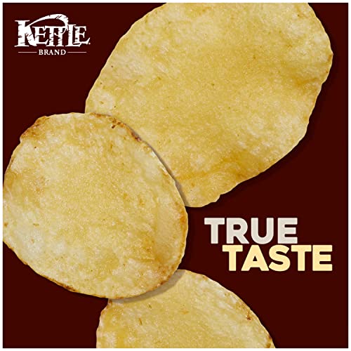 Kettle Brand Potato Chips, Unsalted Kettle Chips, 5 Oz (Pack of 15