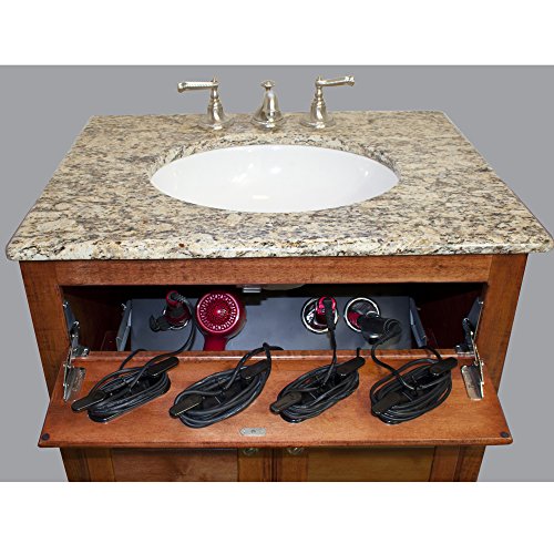 POJJO – Vanity Valet Secret Plus – Curling Iron, Flat Iron, Hair Dryer Holder