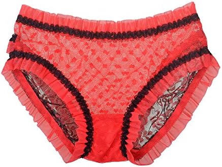 EPYA Sexy Women's Lace Panties Underwear Briefs Red1